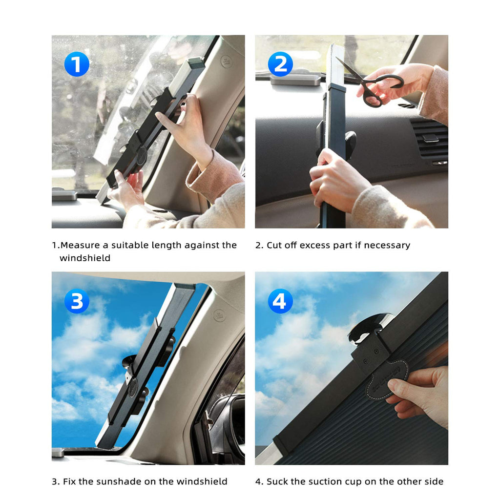 Car UV Protection Retractable Cuttable Curtain