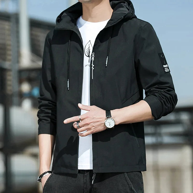 Casual Korean-style Hooded Youth Jacket