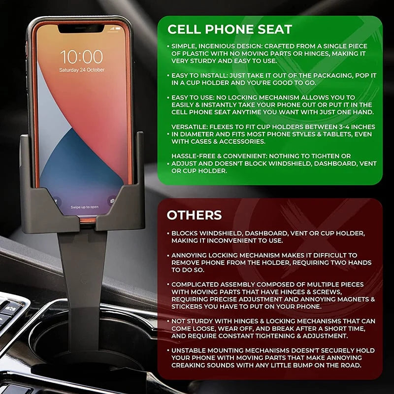 Mobile phone seat – Phone & Cup Holder