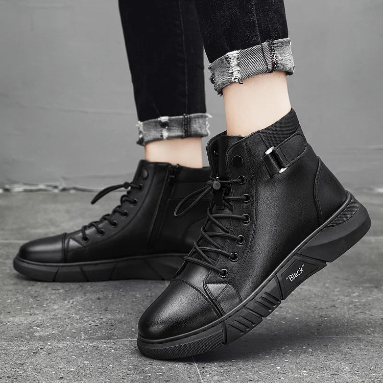 Casual Black Boots