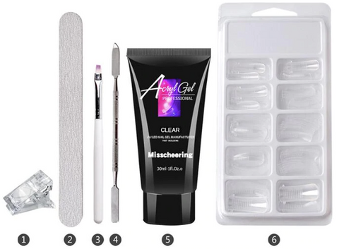 Revolutionary nail extension kit