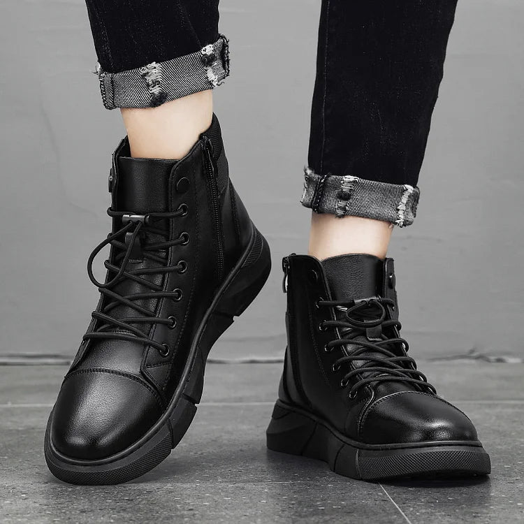 Casual Black Boots