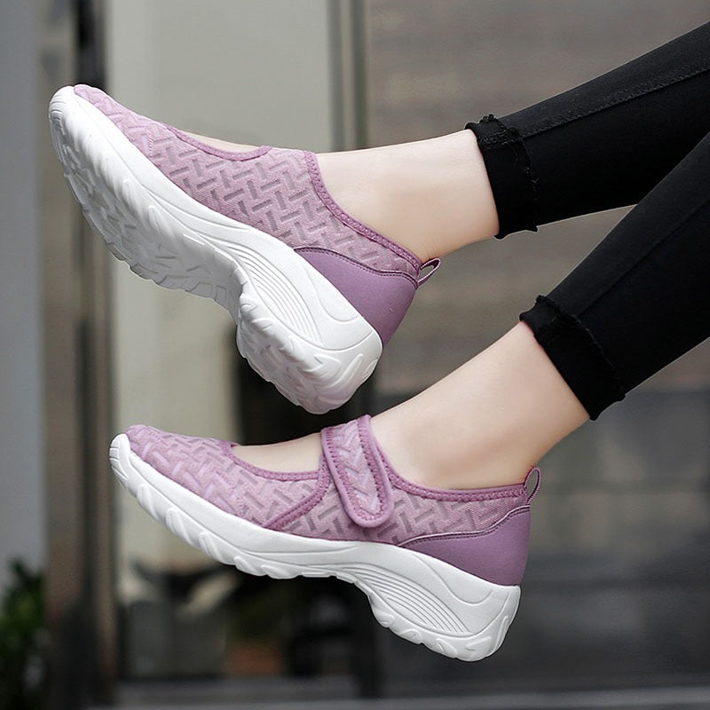 Women's Stylish Fashion Summer Breathable Non-Slip Elastic Light Leisure Shoes