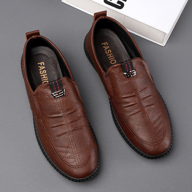 Men’s Slip-on Business Casual Leather Shoes